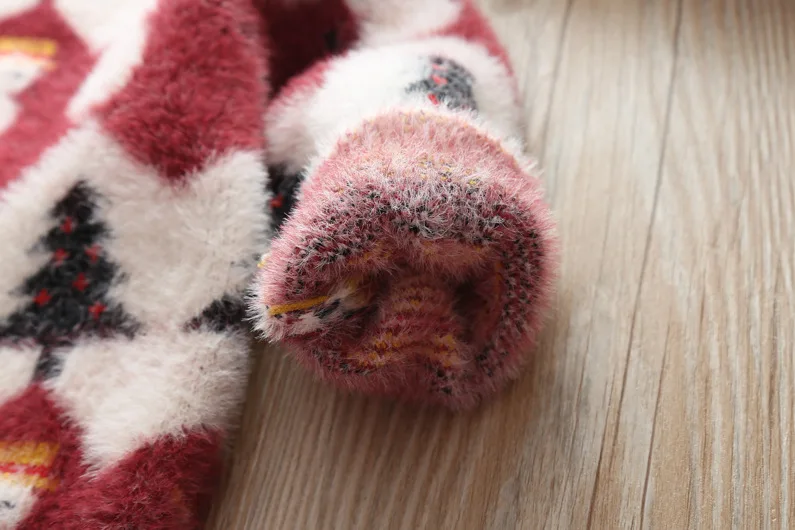 Детский вязаный свитер верхняя одежда для девочек зимняя меховая куртка детей