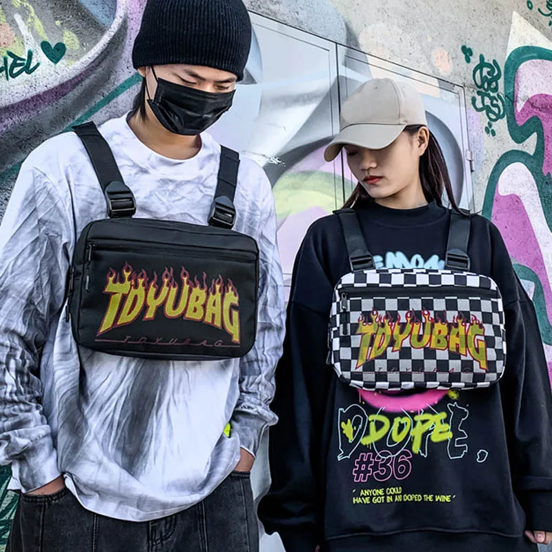 Уличной моды грудь Риг мешок унисекс пуля жилет в стиле хип-хоп поясная сумка