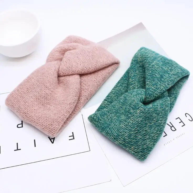 Хлопчатобумажная Женская повязкой на голову-чалмой однотонные Цвет узел