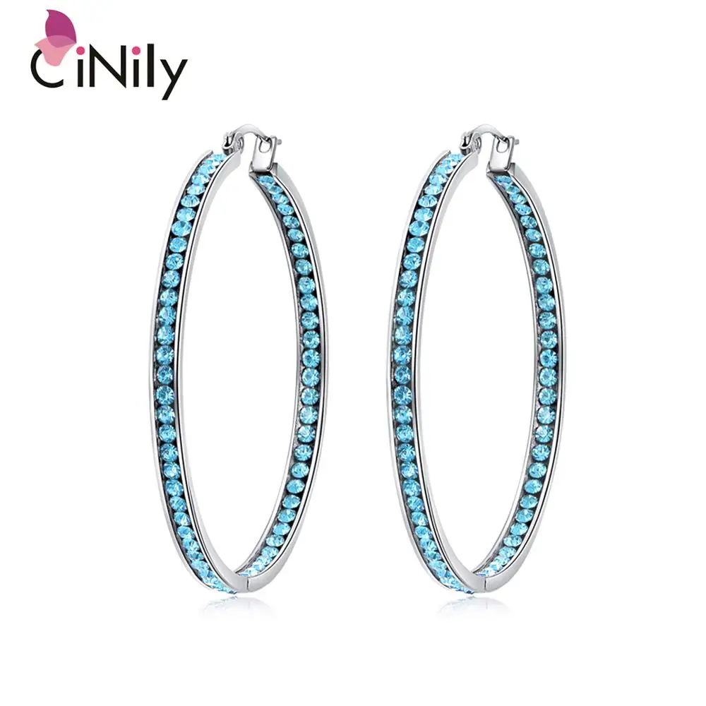 Серьги кольца CiNily черные серьги из нержавеющей стали с покрытием розового золота