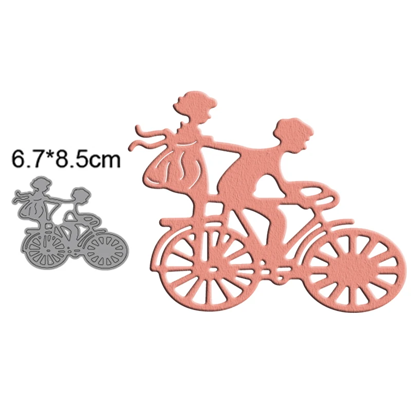 

Valentine's Day Couple Cycling metal cutting dies diy photo album crafts scrapbooking card marking stamp embossing decoration