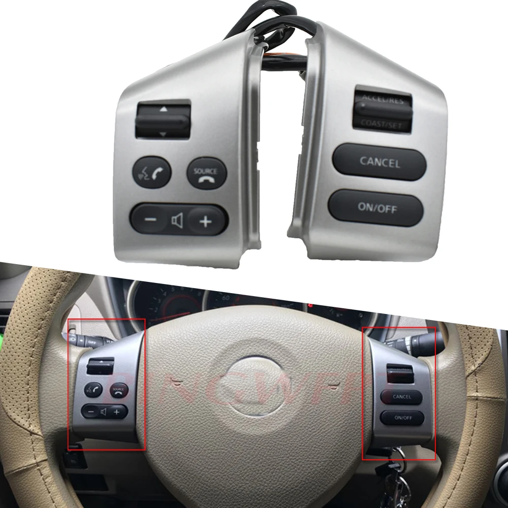 

NEW FOR Nissan LIVINA & FOR Nissan TIIDA & For SYLPHY Steering Wheel Control Buttons With Backlight Car Accessories Buttons