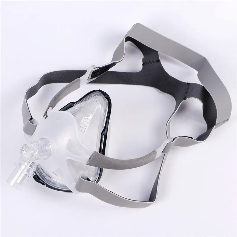 FM1 Полнолицевая маска CPAP Auto BiPAP с бесплатным головным убором белая S M L для сна