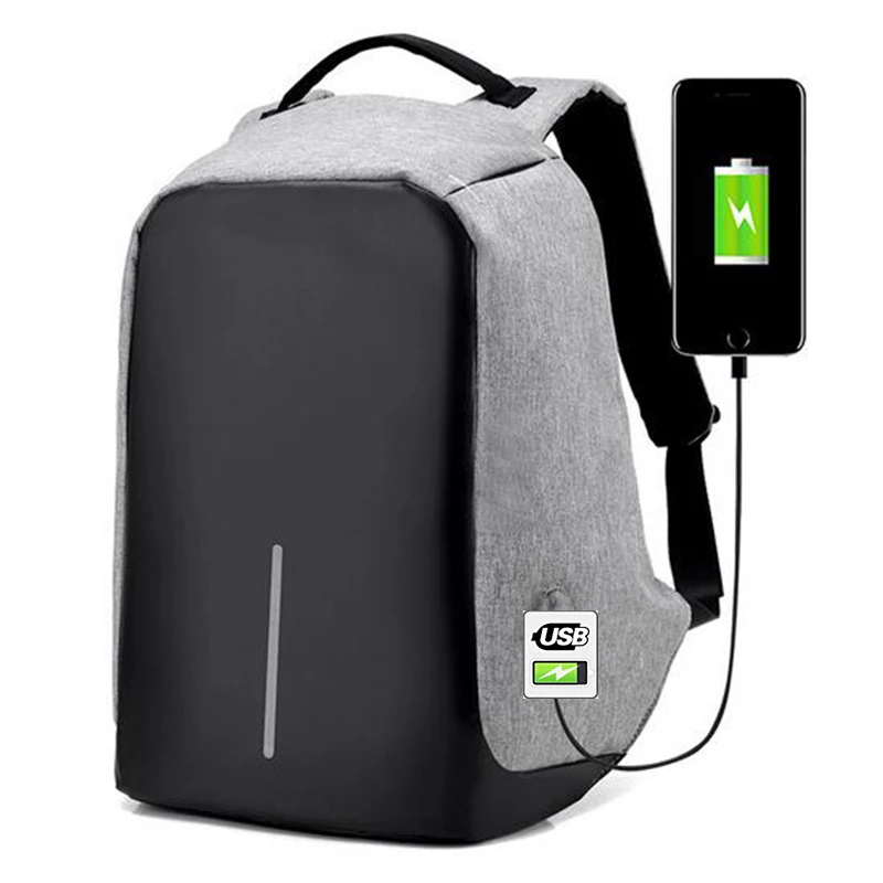 Мужской рюкзак 2019 новый Оксфорд 15 6 дюймов ноутбук Внешний USB зарядка женский
