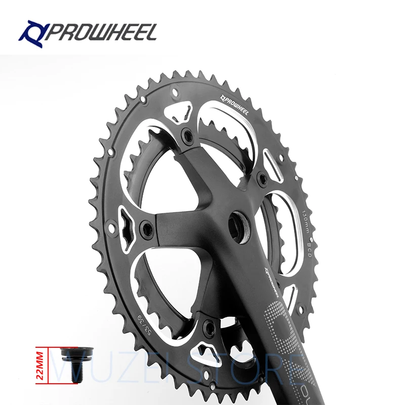 Квадратное отверстие PROWHEEL двойная звездочка кривошипная система 53/39T 170 мм