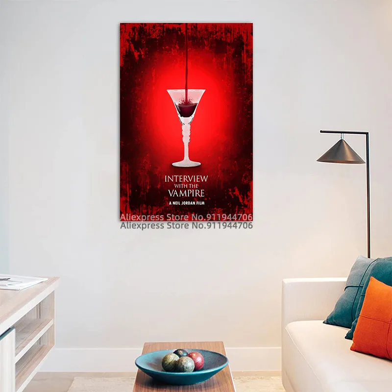 Кинопостер для интервью с вампиром Нил Джордан холст рисунки Постер и печать