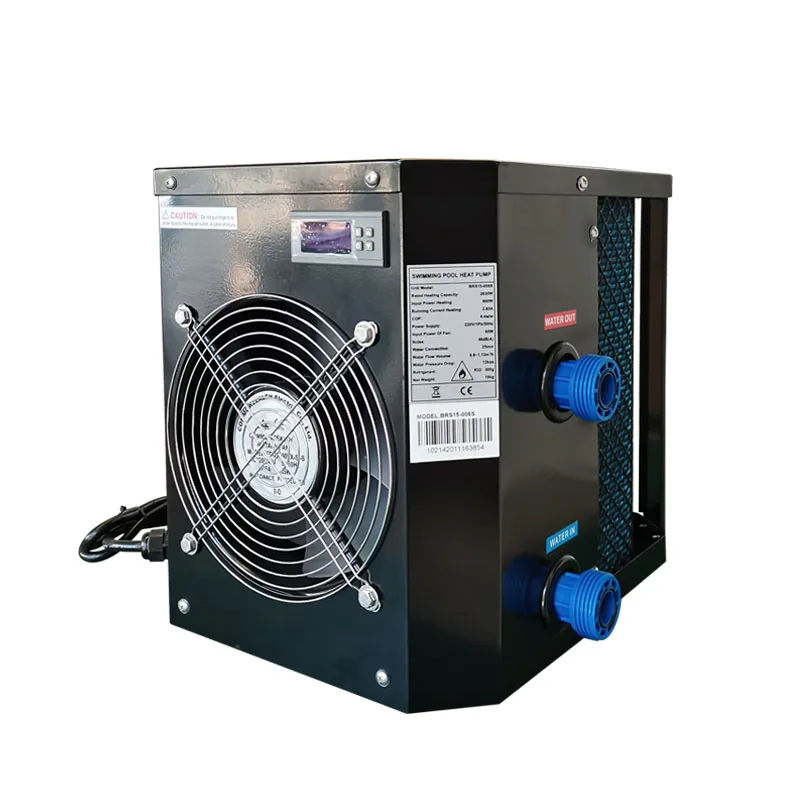 

Black shell mini pool heat pump water heater with r32 green gas