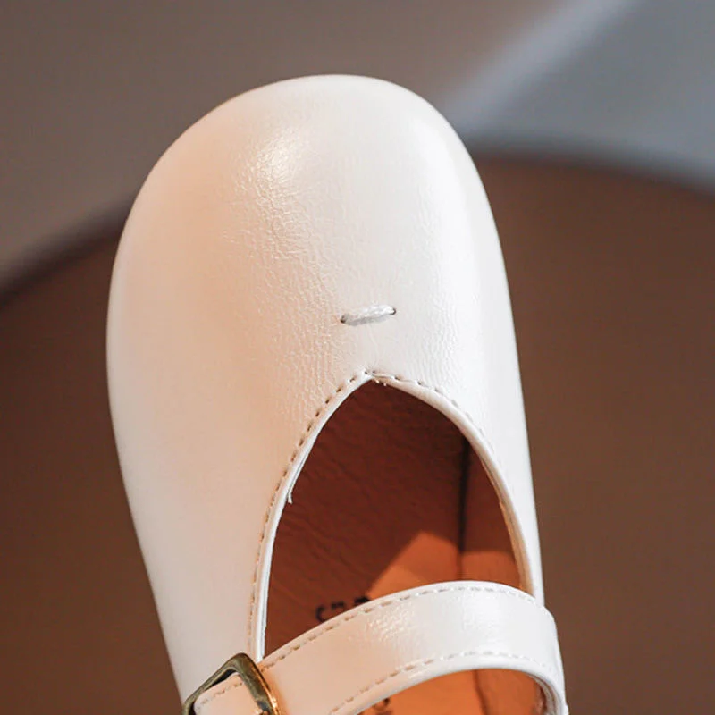 

Children's Shoes Autumn 2020 New Girls' Princess Casual And Versatile Footwear Kids Shoes 2021 Girls Leather Flats Girls Flats