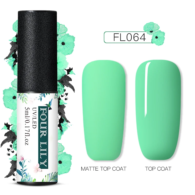 PS06835 Четыре Лили 60 Цвета Матовый УФ-гель для ногтей 5 мл Pure Nail Цвет матовый лаки для ногтей био-Гели Soak Off Гель лак для ногтей Лаки маникюрный лак - Цвет: PS06835