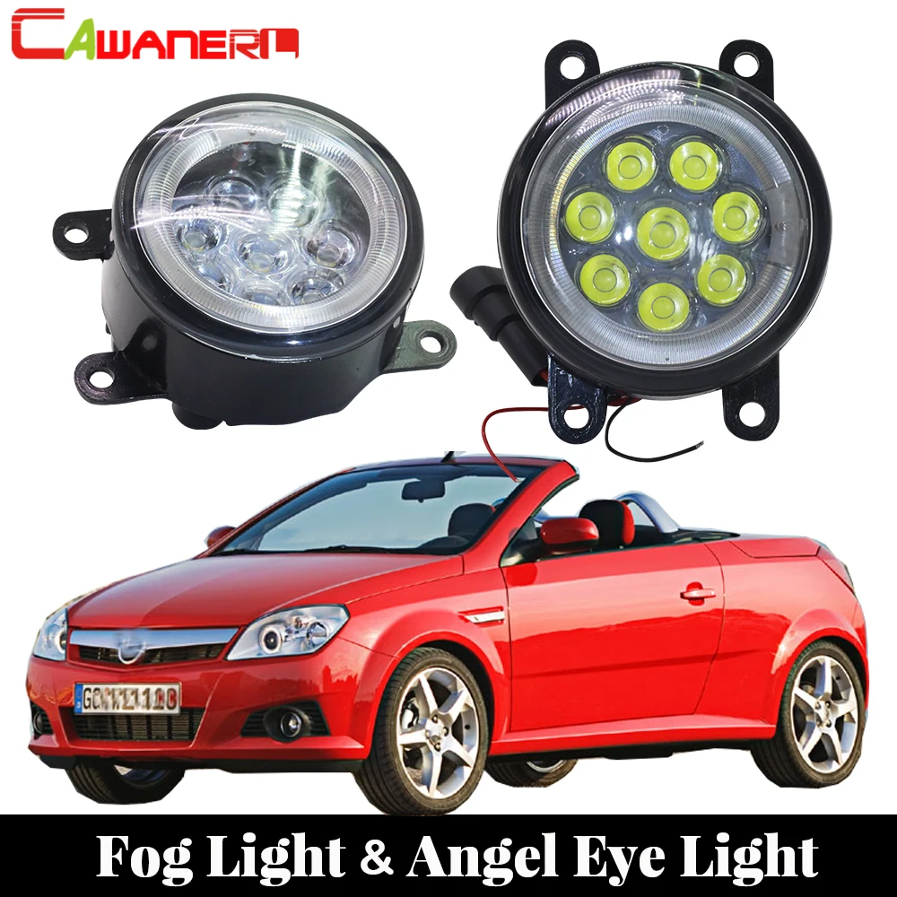 Cawanerl Стайлинг авто светодиодный туман светильник лампы глаза ангела дневного DRL