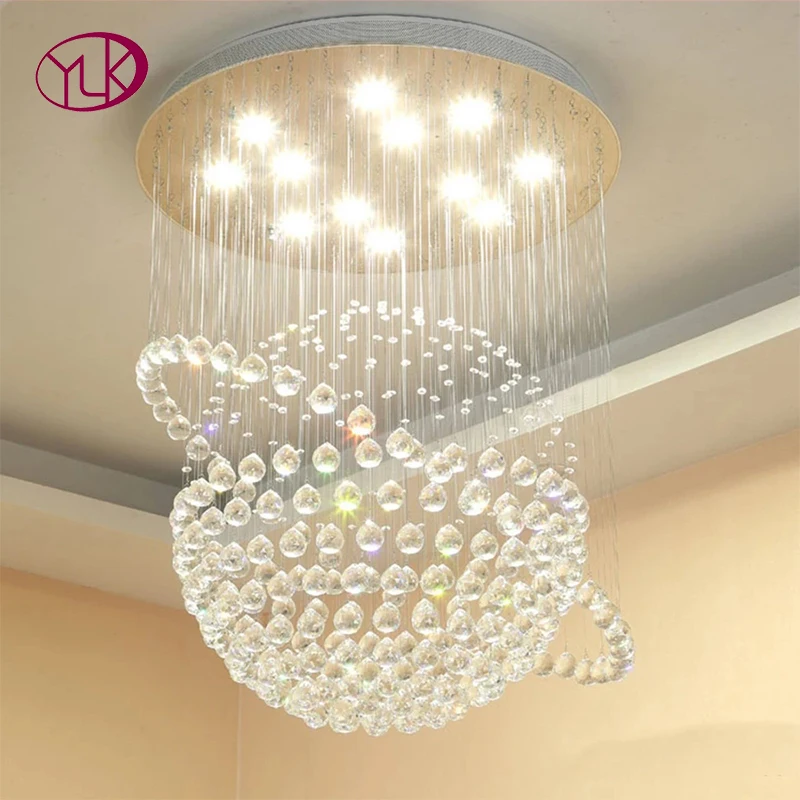 Светодиодная хрустальная люстра светильник ing шар дизайн лампа круглый
