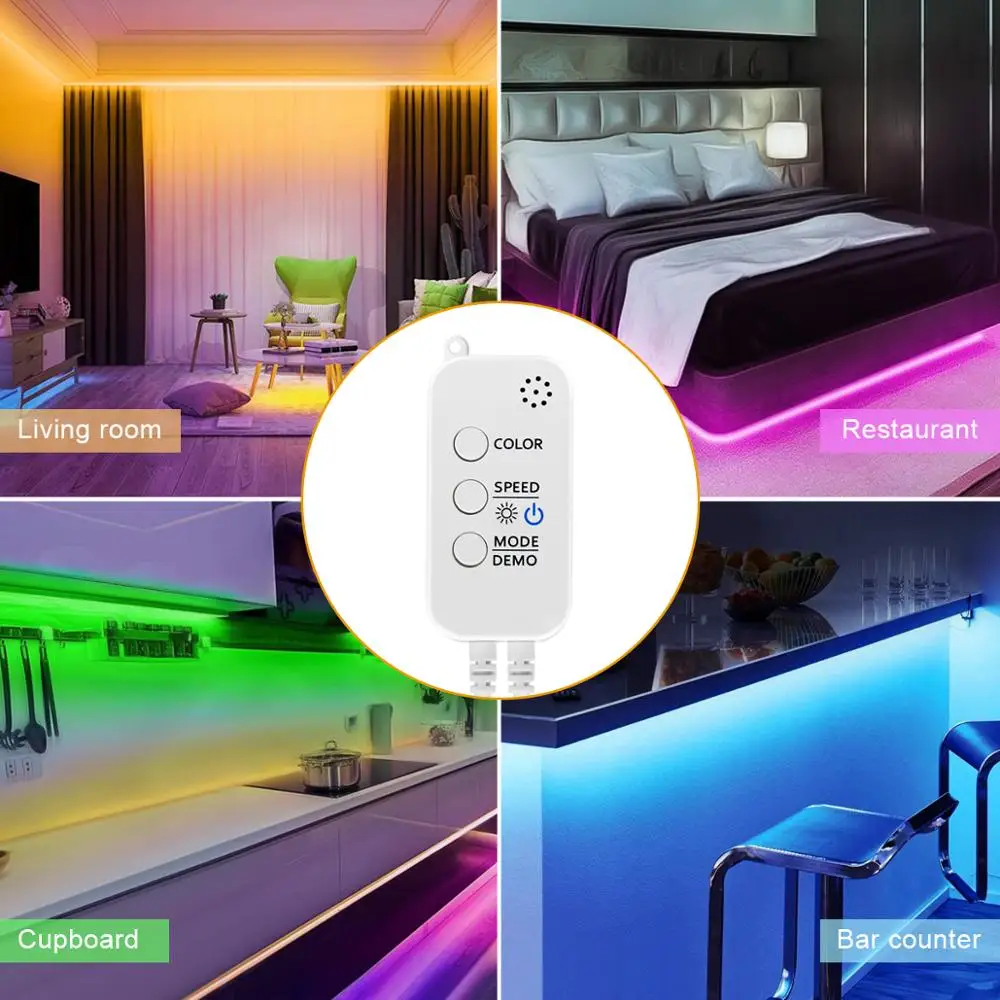 Светодиодный контроллер Bluetooth для RGB светодиодный светильник 5 в пост. Тока 12 В 24
