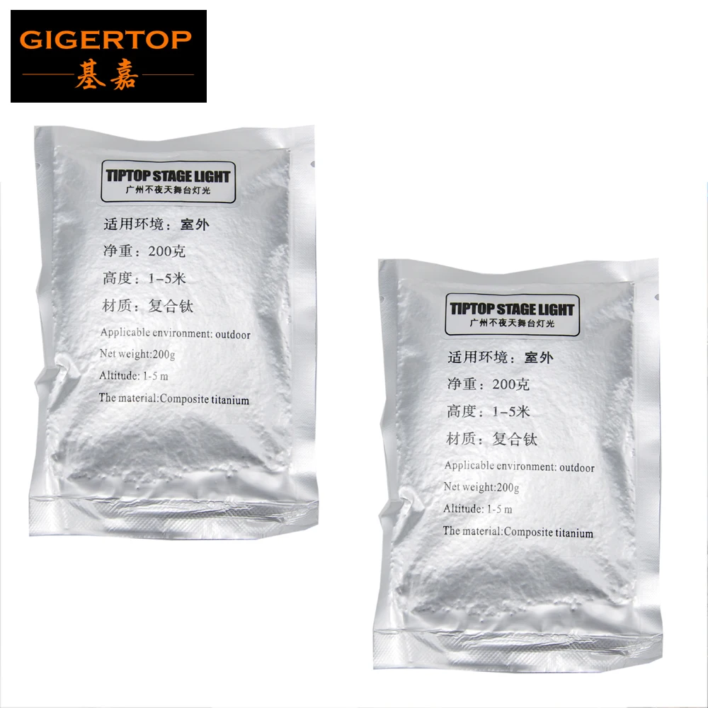 

DHL Freeshipping 2 Bags 200g Ti Powder For Stage Spark Fountain Cold Pyrotechnics Wedding Party Singing Dancing Effect Machine