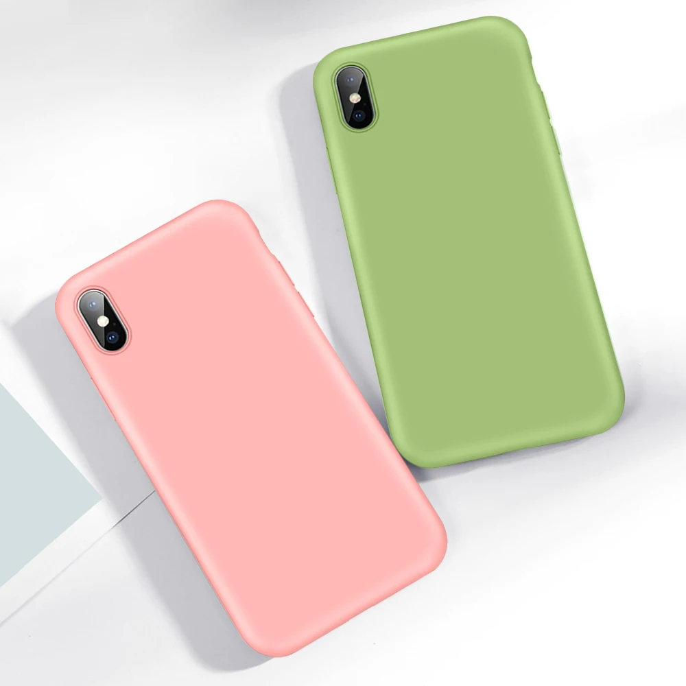 Для iPhone 7 8 X XR XS 11 pro Max 6S Plus противоударный мягкий ТПУ летний жидкий силиконовый