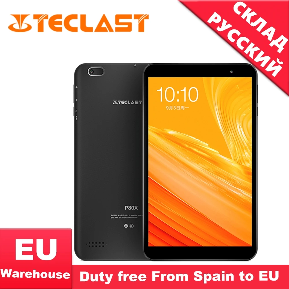 Teclast P80X 8 дюймов 4G планшет Android 9,0 SC9863A IMG GX6250 1280x800 ips Восьмиядерный 1,6 ГГц 2 Гб ram 16 Гб rom планшет с двойной камерой
