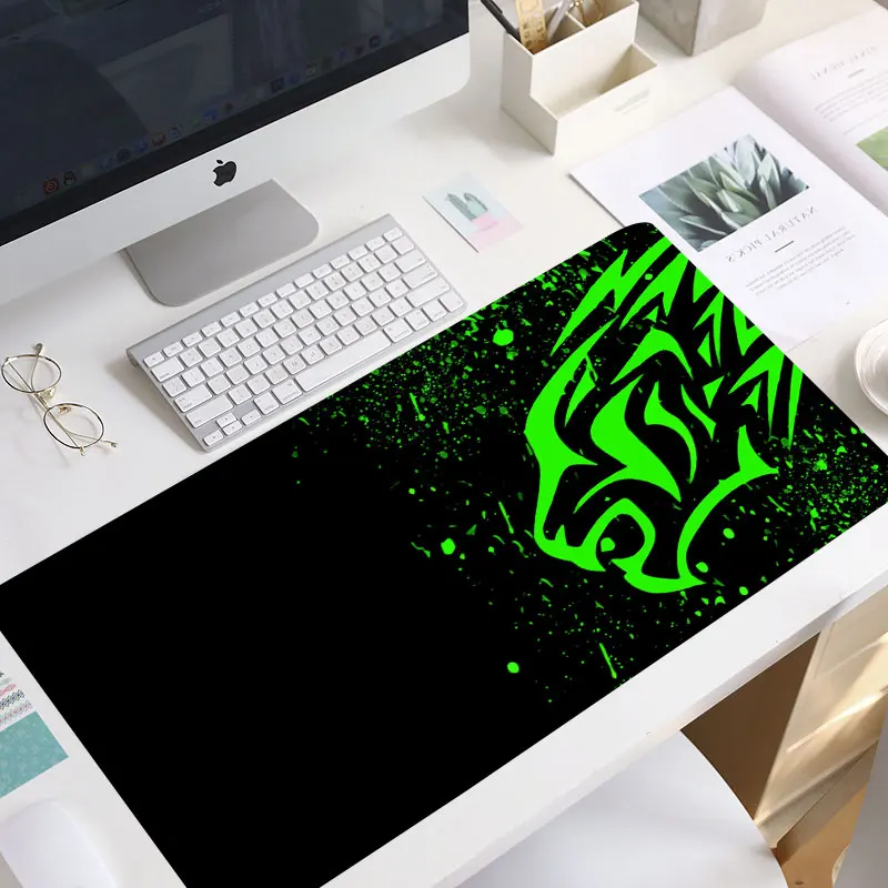 Красный Леопардовый Excovip очень длинный большой XL игровой Настольный коврик