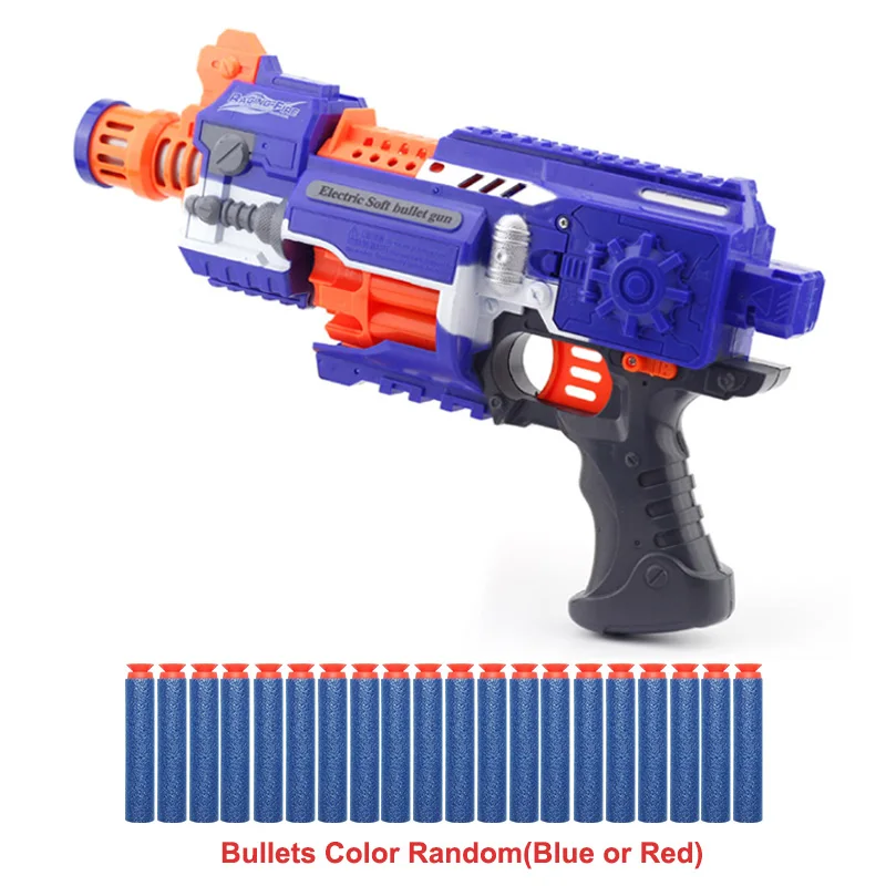 Toy gun set Электрические пневматические пистолеты для страйкбола с 20 шт мягкие пули(не включают батареи) пластиковая игрушечная пушка - Цвет: Toy gun set