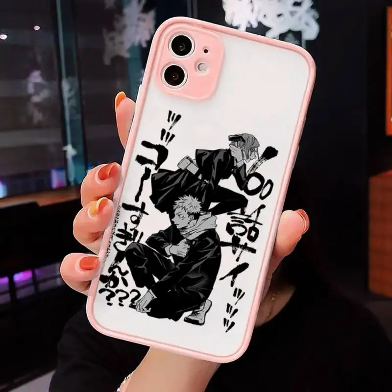

Jujutsu Kaisen 0 Phone Cases matte transparent For Pink iPhone 7 8 x xs xr 11 12 pro plus max mini Clear Funda