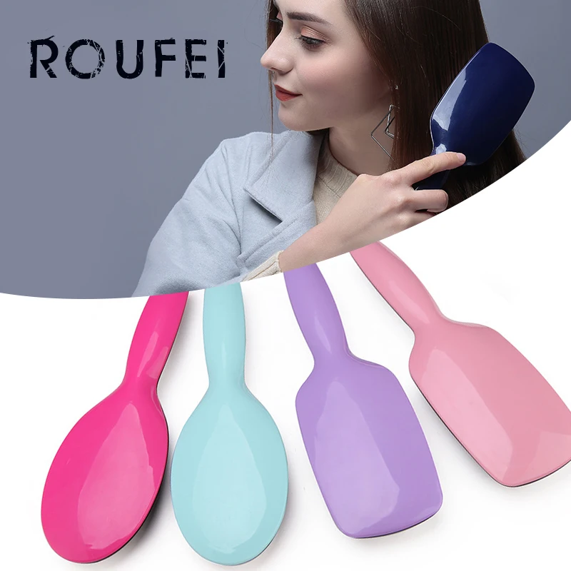 

Расческа Антистатическая квадратная щетка для волос Массажная для женщин, приспособления для укладки волос в салоне, аксессуары для парикм...