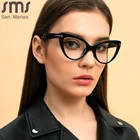 2020 женские оправа для очков в стиле кошачьи глаза брендовые дизайнерские модные очки для близорукости по рецепту оптические очки