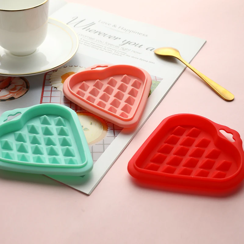 

5pc/Set Silicone Waffle Mould Kitchen Environmental Protection Cake Baking Mold