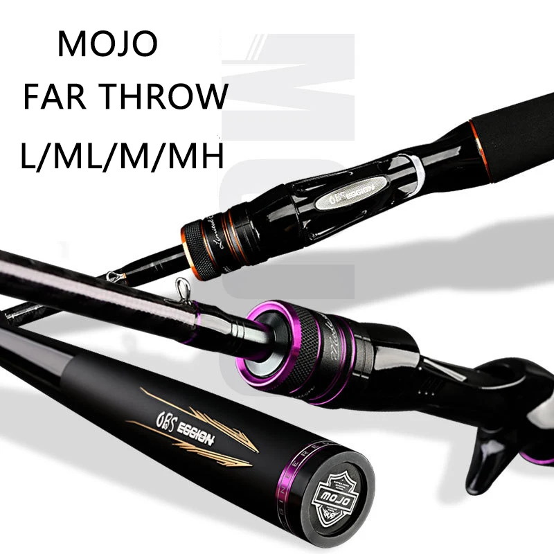 New Carbon Lure Fishing Rod ML/M/L/MH Power 1.98/2.13/2.28m Spinning Casting Rod 2 Sections Bass Pole 13KG Max Fishing enlarge