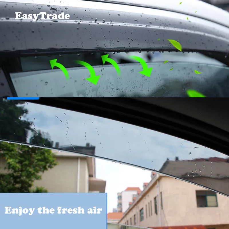 Car Window Visor Door Rain Sun Shield For Toyota Corolla 2014-2019 Side Guard Cover Trim Accessories | Автомобили и мотоциклы