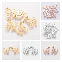 10pcs stainless steel word love pendant charms with open jump ring for necklace bracelet earring dangle diy jewelry making gift