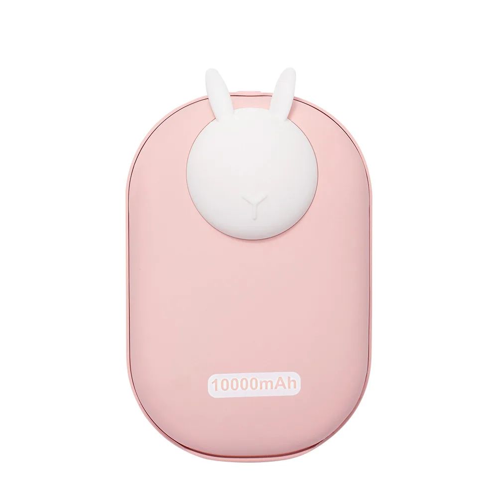 

Cartoon USB 55-65 C Stove Hand Warmers 2 IN 1 10000 Mah battery portable Hand-Warmer Power-Bank Quick-Heating Mini Rechargeable