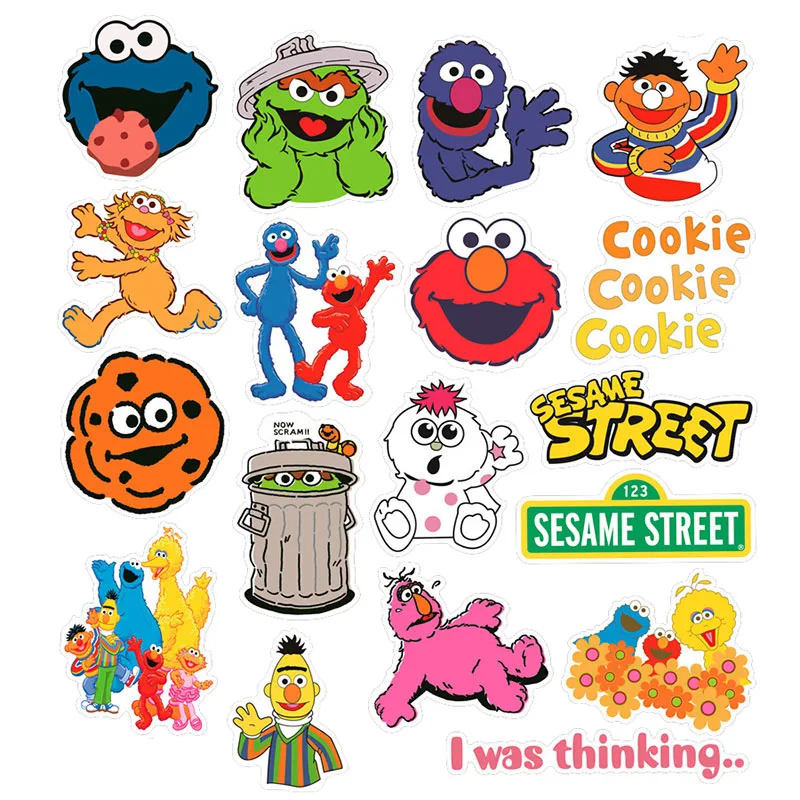 51 шт./компл. уличные наклейки Сезам детские развивающие игрушки для багажа шлем
