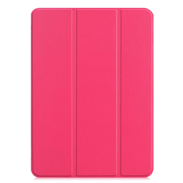 Qosea PU кожаный чехол для Apple iPad Pro 11 роскошный защитный чехол-подставка чехол с держателем карандаша чехол для планшета авто сна - Цвет: Розово-красный