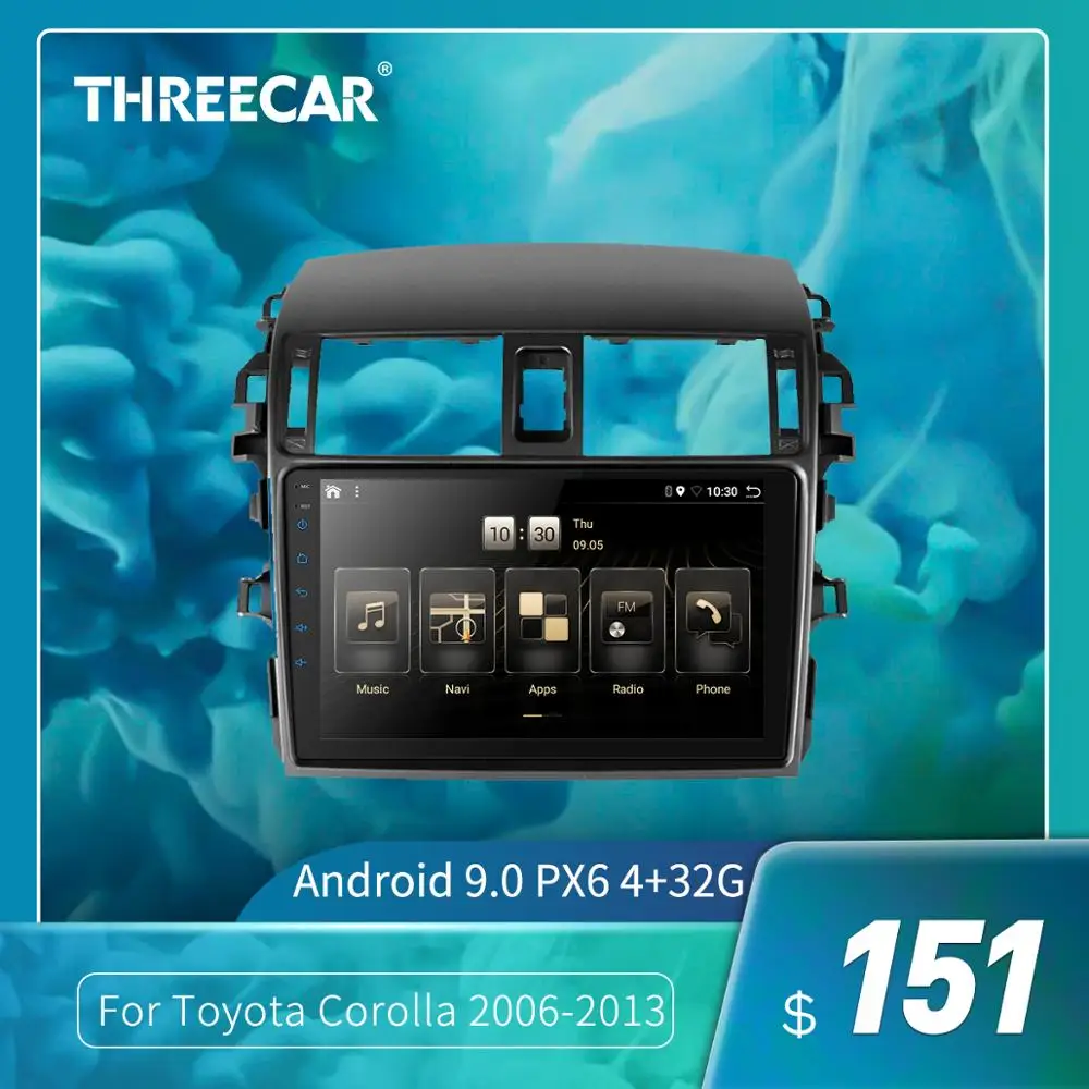 Автомобиль радио плеер зеркало ссылка 2 din для Toyot Auris Corolla E140/150 2008 2010 2011 2012 2013 авто