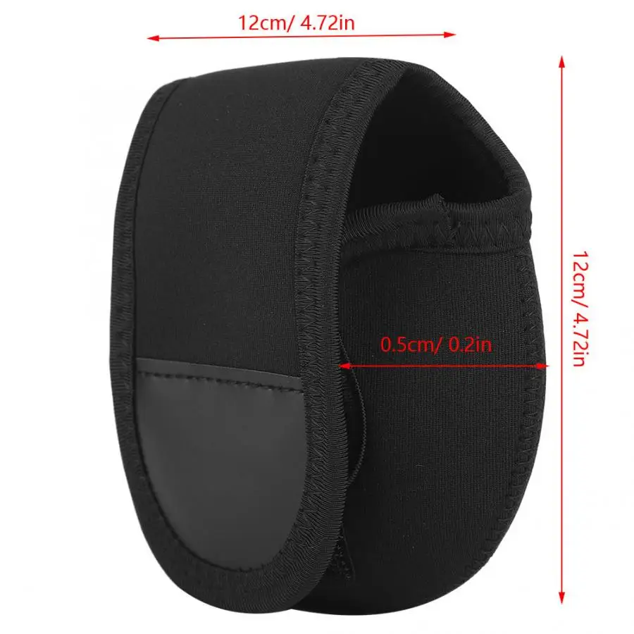 Large Capacity Elastic Full cover Waterproof Nylon Fishing Reel Bag Fish Wheel Protector fishing accessories | Спорт и развлечения