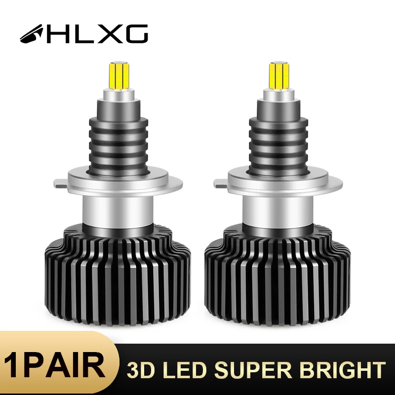 2 шт. Автомобильные светодиодные лампы H8 H1 9012 HB4 HB3 18 000 лм 12 В|Передние LED-фары для