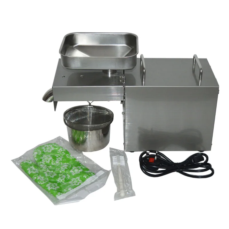 

600W 110V/220V automatic cold hot press oil machine,sunflower seeds oil extractor, olive oil press extract