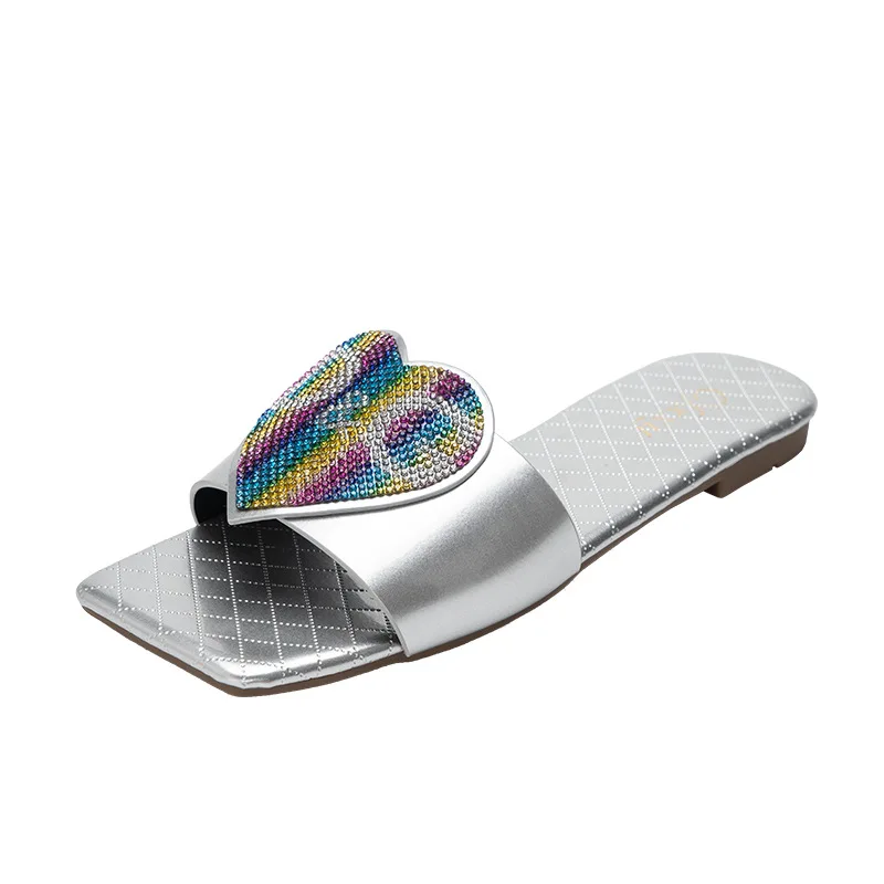 

Leisure Women's Slippers Outdoor Women's Sandals Flat Female Footwear Brand Women's Shoes Heart Sandalias De Las Mujeres