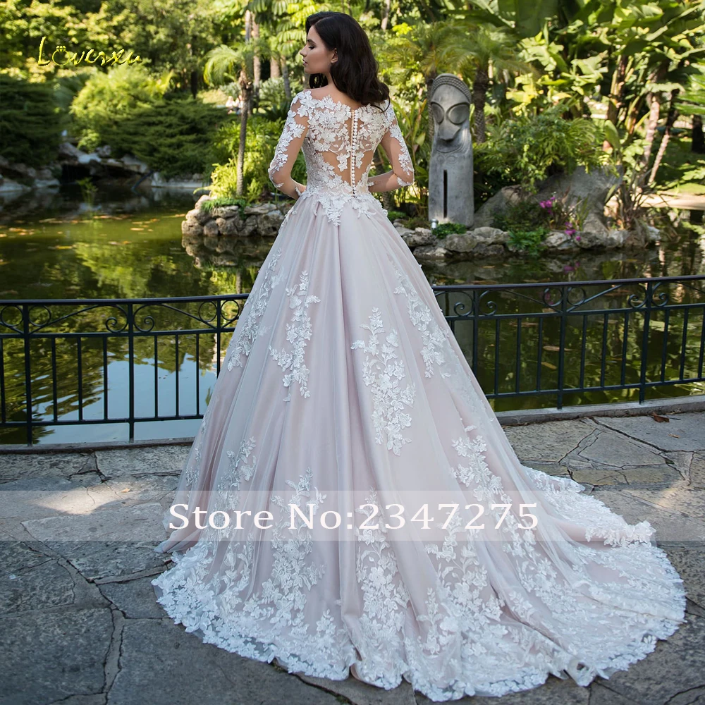Женское свадебное платье Loverxu кружевное винтажное платье-трапеция с длинным
