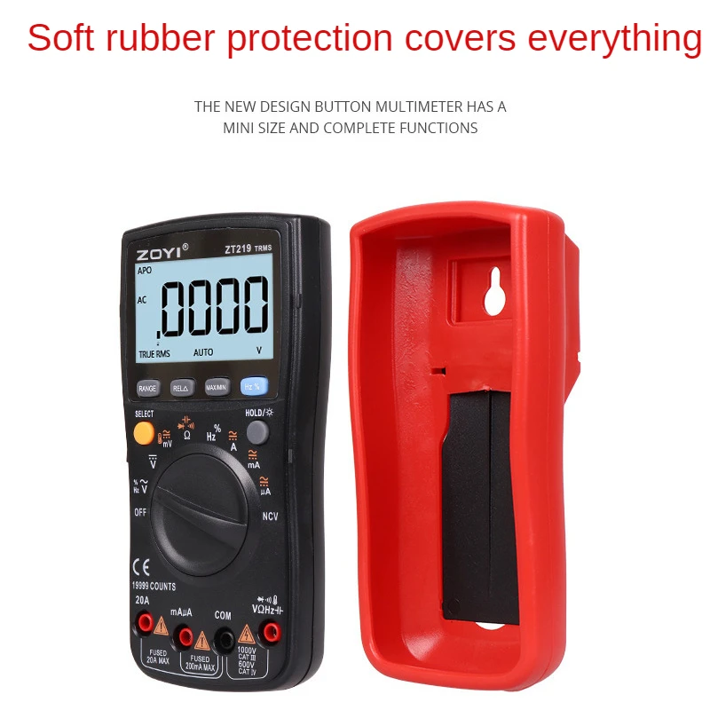 Цифровой мультиметр ZT219 профессиональный вольтметр с автонастройкой диапазона