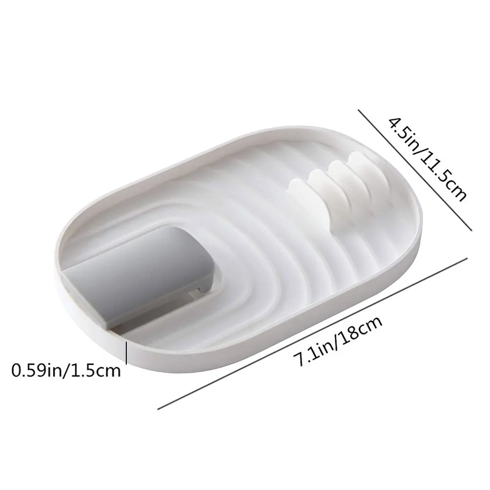 

Plastic Pot Lid Rest Kitchen Utensil Ladle Spoon Holder Multi-Function Cooking Tool Rack For Tongs Spoons Fork Spatula Storage
