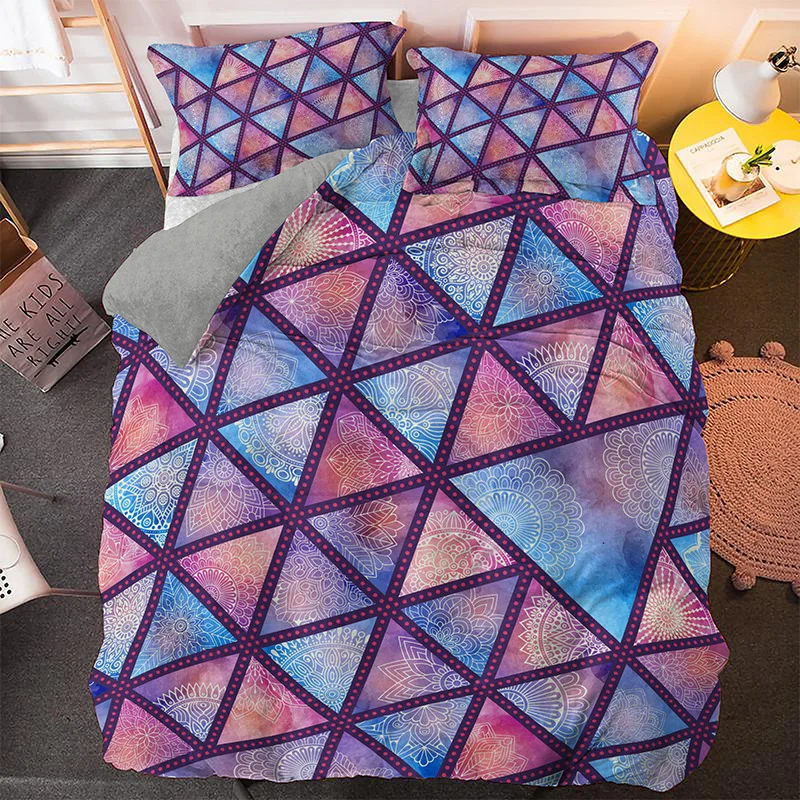 Роскошная Геометрическая прямоугольник Beding наборы для ухода за кожей 2/3 шт.