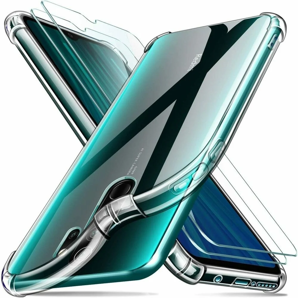 

Coque For Xiaomi Redmi Note 9 9S 8 PRO 8T MI 10 9 SE Anti-Choc + Vitre Verre trempé
