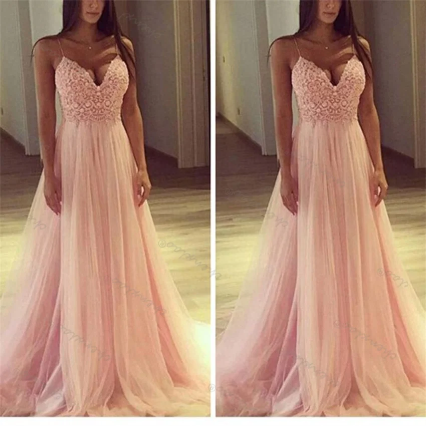 

Женское вечернее платье без рукавов, с V-образным вырезом