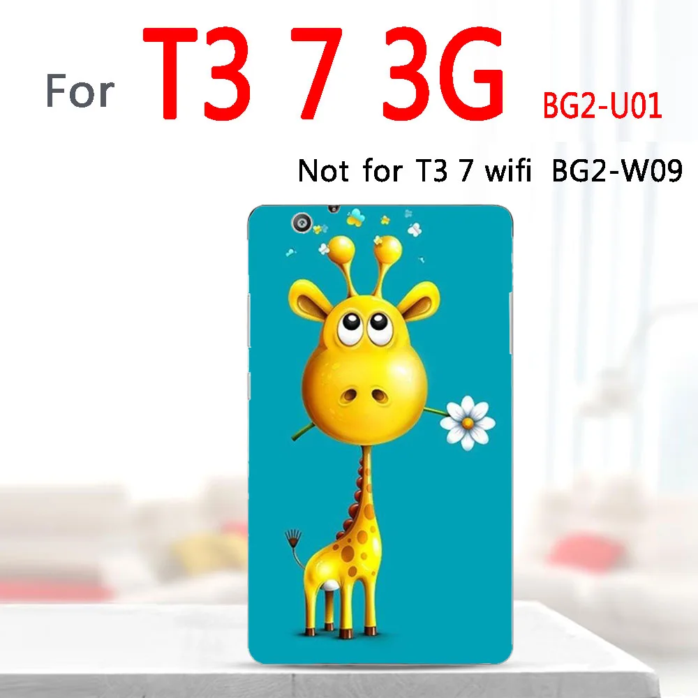 Разноцветный планшет чехол для huawei MediaPad T3 7,0 3g версия BG2-U01 7 дюймов ультра тонкий мягкий силиконовый чехол на заказ Diy - Цвет: D8 lan di lu