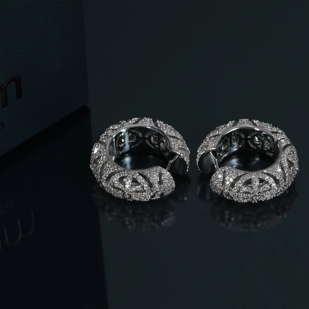 

925 sterling silver earneedles silver earrings ladies European and American elegant diamond accessories