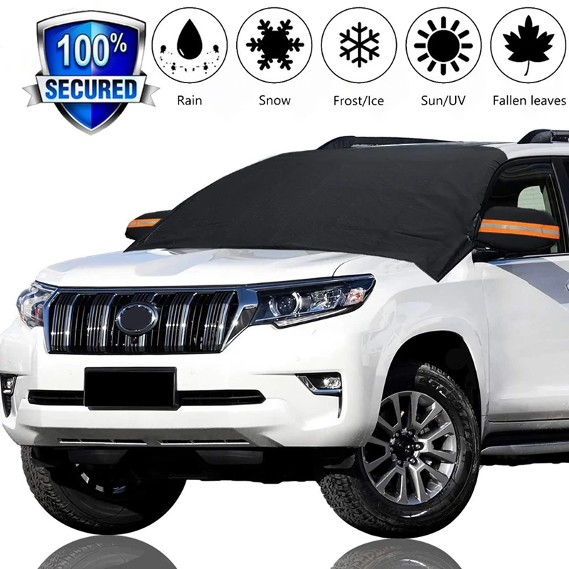 Универсальный чехол для лобового стекла покрытый снегом и льдом Солнцезащитный