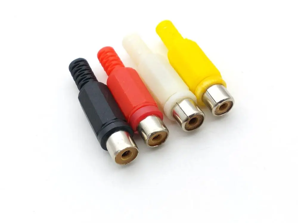 40 шт. разъем RCA для аудиокабеля|Соединители| |