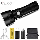 Z38 YB007 XHP70 супер мощный светодиодный фонарик XM-L2 тактический фонарь USB Перезаряжаемые лампа Водонепроницаемый лампы Ультра яркие красныезеленыеФонари