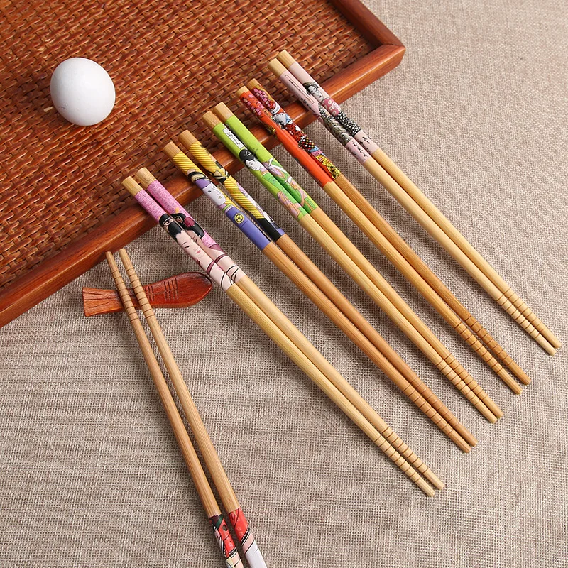 5 пар ручной работы посуда палочки для еды набор инструментов Подарочный