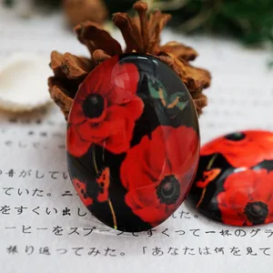 Круглый 10-40 мм Овальный 18x25 мм 30x40 мм Цветок Стеклянный кабошон для браслета ожерелья серьги кольца брошь DIY ювелирные изделия ручной работы поставка