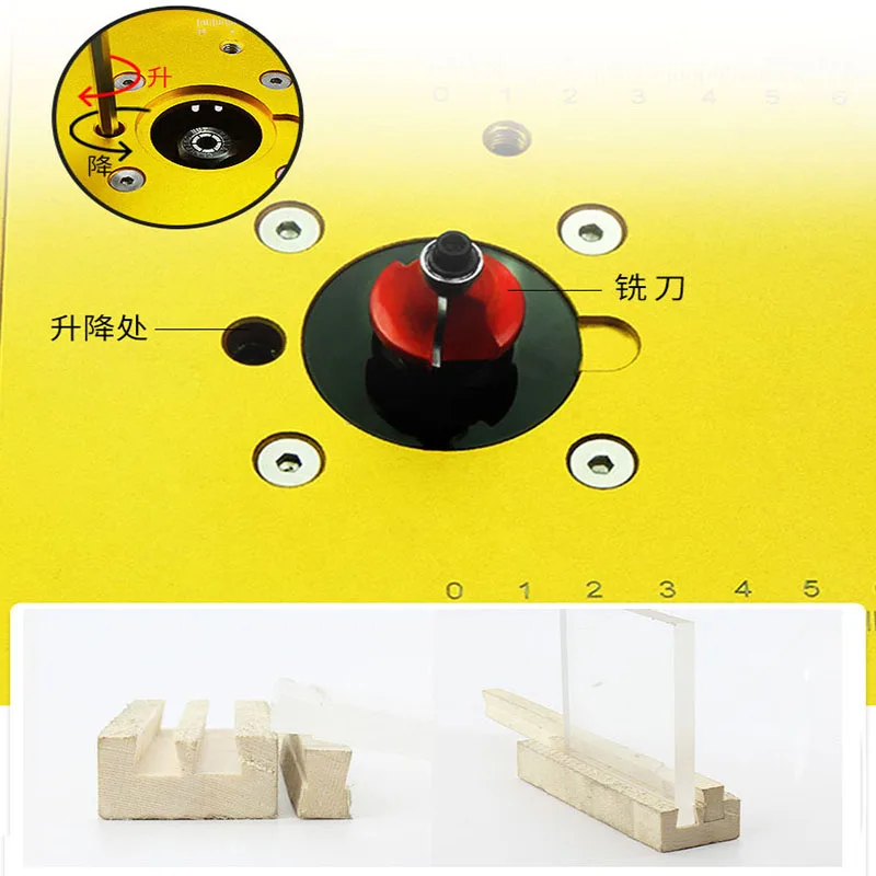 Aluminum Router Table Insert Plate Circular Saw Flip Cover With Miter Gauge Guide For Woodworking Workbench Tool | Инструменты